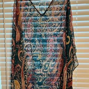 Chic Paisley Print Kaftan
